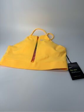 NIKE Women's Dri-FIT Indy Rainbow Ladder Crossback Light Support Sports Bra NWT